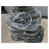 PALLET OF BIKE WHEELS. HUFFY, SCHWINN AND MORE