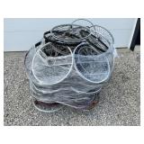 PALLET OF BIKE WHEELS. HUFFY, SCHWINN AND MORE