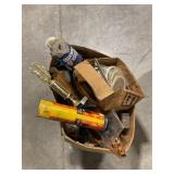 LARGE BOX OF BIKE PARTS. SCHWINN, HUFFY, MURRAY