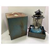 SEARS ROEBUCK 2 MANTLE CAMP LANTERN 1965 W/ CASE