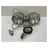 LOT OF 2 WHEELMASTER COMBINATION HORN LIGHT