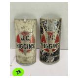 LOT OF 2 JC HIGGINS BIKE HEAD BADGE