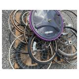 PALLET OF BIKE RIMS. HUFFY, SCHWINN AND MORE