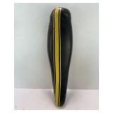 BLACK AND YELLOW VINTAGE BIKE SEAT