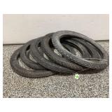 LOT OF 5 MOPED TIRES. 3 250X17 1 225X17 1 2X17