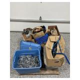 LARGE LOT OF BIKE BRAKES, HANDLES, FENDER