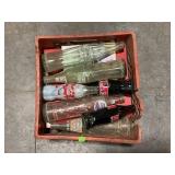 VINTAGE POP BOTTLES AND BOOKS. COLA-COLA AND
