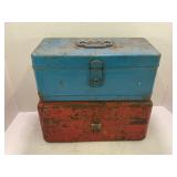 LOT OF 2 VINTAGE TACKLE BOXES