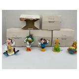LOT OF 5 DISNEY ANGEL CHRISTMAS ORNAMENTS IN THEIR