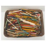 LARGE FLAT OF ADVERTISING PENCILS & MORE - MANY