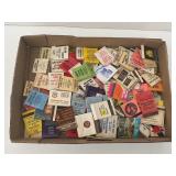 LARGE FLAT OF ASSORTED VINTAGE MATCHBOOK COVERS -