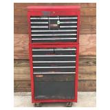 SEARS CRAFTSMAN TWO PC 16 DRAWER ROLL AROUND