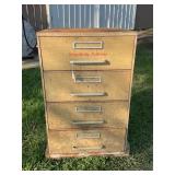 SIMPLICITY PATTERNS 4 DRAWER PATTERN METAL CABINET