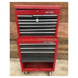 CRAFTSMAN 11 DRAWER 2 PIECE TOOLBOX W/CABINET -