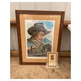 JOHN WAYNE A FAIRWELL SALUTE FRAMED PRINT WITH COA
