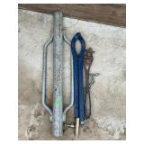 FENCE POST DRIVER AND FENCE STRETCHING TOOLS