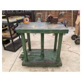 HEAVY DUTY METAL HYDRAULIC ROLL AROUND WORK TABLE-