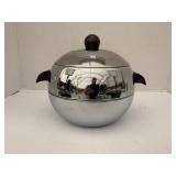 WEST BEND PENGUIN HOT AND COLD SERVER W/ICE TONGS