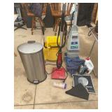 STAINLESS STEEL TRASH CAN, HOOVER VACUUM, HAAN