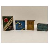 LOT OF 4 VINTAGE TOBACCO TINS