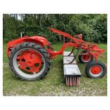 ALLIS CHALMERS MODEL G6197 WITH SWEEPER ATTACHMENT
