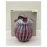 FENTON AMETHYST OPALESCENT 2002 FAMILY SIGINING
