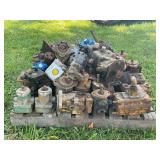 LARGE SKID OF HYDRAULIC MOTORS
