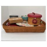 LONGABERGER BASKETS, LIDS, BOOKS, DIVIDERS & MORE