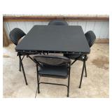 HARLEY DAVIDSON MOTORCYCLES FOLD UP CARD TABLE &