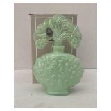FENTON SEA GREEN OVAL PERFUME BOTTLE - LIMITED