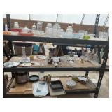 CONTENTS OF RACKING - GLASS, CANDY CONTAINERS,