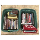 TWO TOTES OF ASSORTED BOOKS - GLENN BECK, GEORGE