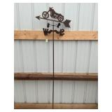 MOTORCYCLE DECORATIVE METAL WEATHERVANE