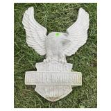 HARLEY DAVIDSON MOTORCYCLES CEMENT EAGLE FIGURE