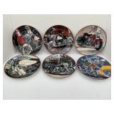 SET OF 6 FRANKLIN MINT HEIRLOOM EDITION HARLEY