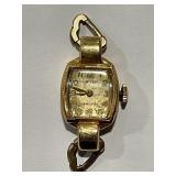 VINTAGE GRUEN 14K GOLD WATCH 8.94 G
