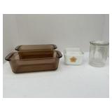 PYREX BUTTERFLY GOLD REFRIGERATOR DISH, CASSEROLE