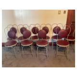 SET OF 10 ICE CREAM PARLOR CHAIRS