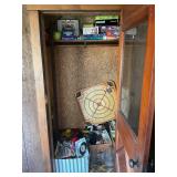 CONTENTS OF CLOSET ON PORCH - CLOWN OUTFIT,