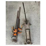 ROLL AROUND FLOOR JACK AND FURNITURE BAR CLAMPS