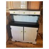 PAINTED COUNTRY STYLE  3 DRAWER CABINET - 37' X