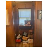 CONTENTS OF CLOSET IN LAUNDRY ROOM - SMALL KITCHEN