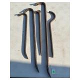 LOT OF 5 PRY BARS