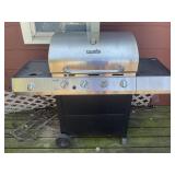 CHAR-BROIL STAINLESS STEEL GAS GRILL WITH COVER,