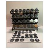 SPICE RACK IN KITCHEN WITH EXTRA LABELS - 13' X 5'