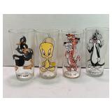 1973 PEPSI CHARACTER GLASSES - TWEETY BIRD, DONALD
