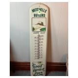 MITCHELLS AND BUTLERS METAL BEER THERMOMETER - 39'
