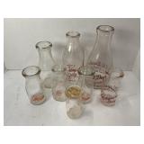 LOT OF ASSORTED MILK BOTTLES - SAINT PARIS DAIRY,