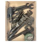 FLAT OF VINTAGE TOOLS