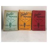 LOT OF 3 1938, 1940 & 1942 "RADIO REPLIES" FIRST,